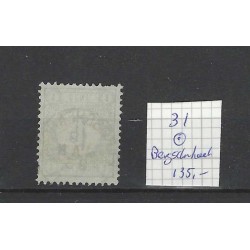 Nederland  31 Cijfer "BERGSCHENHOEK 1895" VFU/gebr CV 135 €