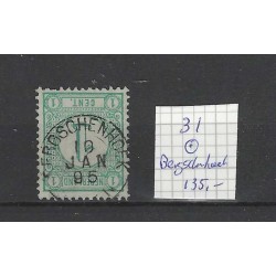 Nederland  31 Cijfer "BERGSCHENHOEK 1895" VFU/gebr CV 135 €