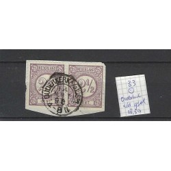 Nederland  33 Cijfer "OUDERKERK A/D IJSSEL 1896" kleinrond VFU/gebr CV 20 €