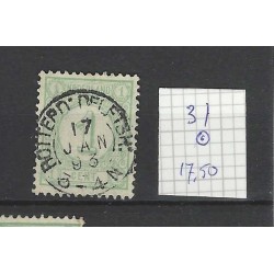 Nederland  31 Cijfer "ROTTERD:DELFSH: 1893" kleinrond VFU/gebr CV 18 €