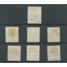 Suriname 3B-15B  Willem III 1873  VFU/used  CV 190 €