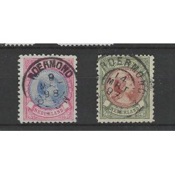 Nederland  47A, 45B-47B, 45C-48C  Wilhelmina tandingsvariaties VFU/gebr CV 1510 €