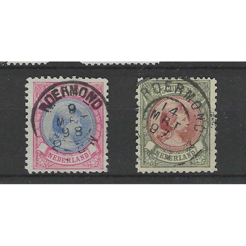 Nederland  47A, 45B-47B, 45C-48C  Wilhelmina tandingsvariaties VFU/gebr CV 1510 €