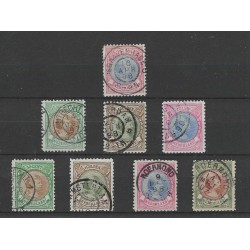 Nederland  47A, 45B-47B, 45C-48C  Wilhelmina tandingsvariaties VFU/gebr CV 1510 €