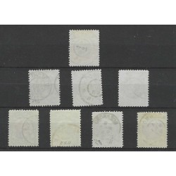Netherlands  47A, 45B-47B, 45C-48C  Wilhelmina tandingsvariaties VFU/used CV 1510 €