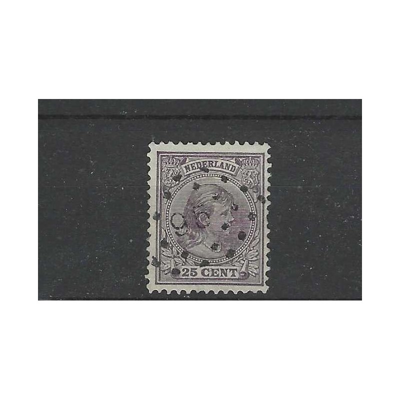 Nederland  42  Wilhelmina met puntstempel 95 VFU/gebr CV 66 €