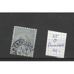 Nederland  35 Wilhelmina "BARENDRECHT 1893" kleinrond VFU/gebr CV 40 €