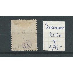 Suriname 21Ca  Hulpuitgifte  MH/ongebr  CV  550 €