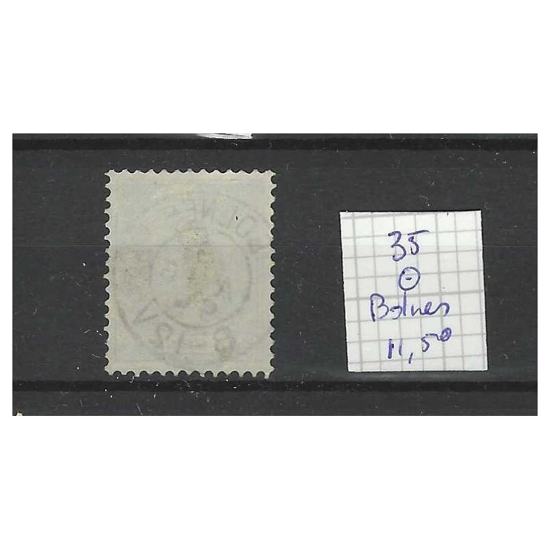 Netherlands  35 Wilhelmina "BOLNES 1899" small round cancel VFU/used CV 11,50 €