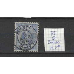 Nederland  35 Wilhelmina "BOLNES 1899" kleinrond VFU/gebr CV 11,50 €