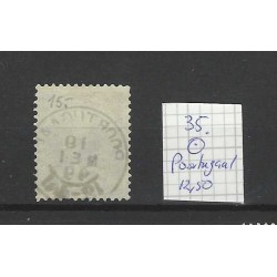 Netherlands  35 Wilhelmina "POORTUGAAL 1899" small round cancel VFU/used CV 12,50 €