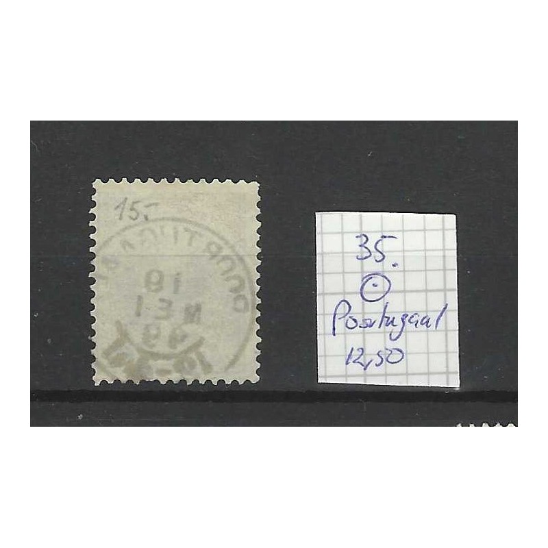 Netherlands  35 Wilhelmina "POORTUGAAL 1899" small round cancel VFU/used CV 12,50 €