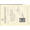 Suriname 29f  Provisional issue Broken T  VFU/used  CV  35 € certificate
