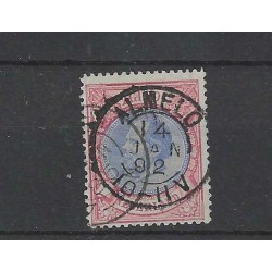 Nederland 29 Willem 1872 met "ALMELO 1892" kleinrond VFU/gebr  CV 150++ €