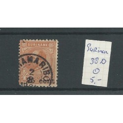 Suriname 38D  Provisional issue   VFU/used  CV  5,5 €