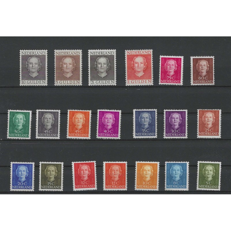 Netherlands 518/537 Juliana EN FACE MNH CV 1170 €