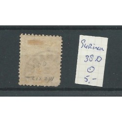 Suriname 38D  Provisional issue   VFU/used  CV  5,5 €