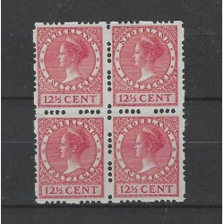 Netherlands R46 Four-sided syncopated perforation block of 4 MNH/postrfis CV 720 €