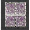 Netherlands R53c Four-sided syncopated perforation block of 4 VFU/used  CV 700 €