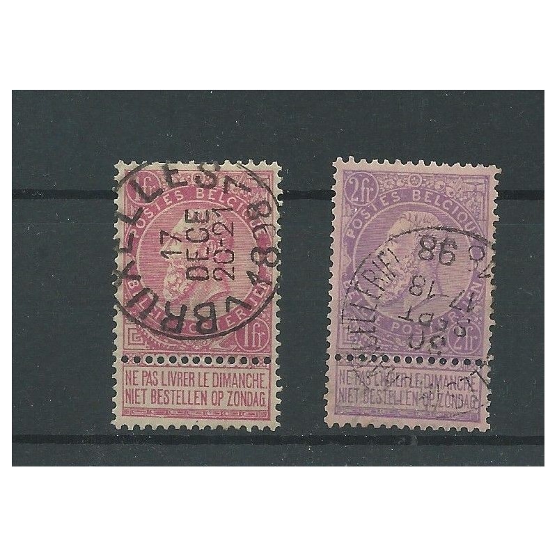 Belgie  58-59   Koning Leopold II   VFU/gebr  CV 80 €