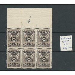 Suriname 132P  Brandkast zegel plate flaw MNH  CV  130+ €
