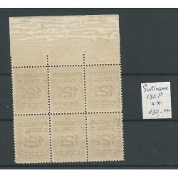 Suriname 132P  Brandkast zegel plate flaw MNH  CV  130+ €