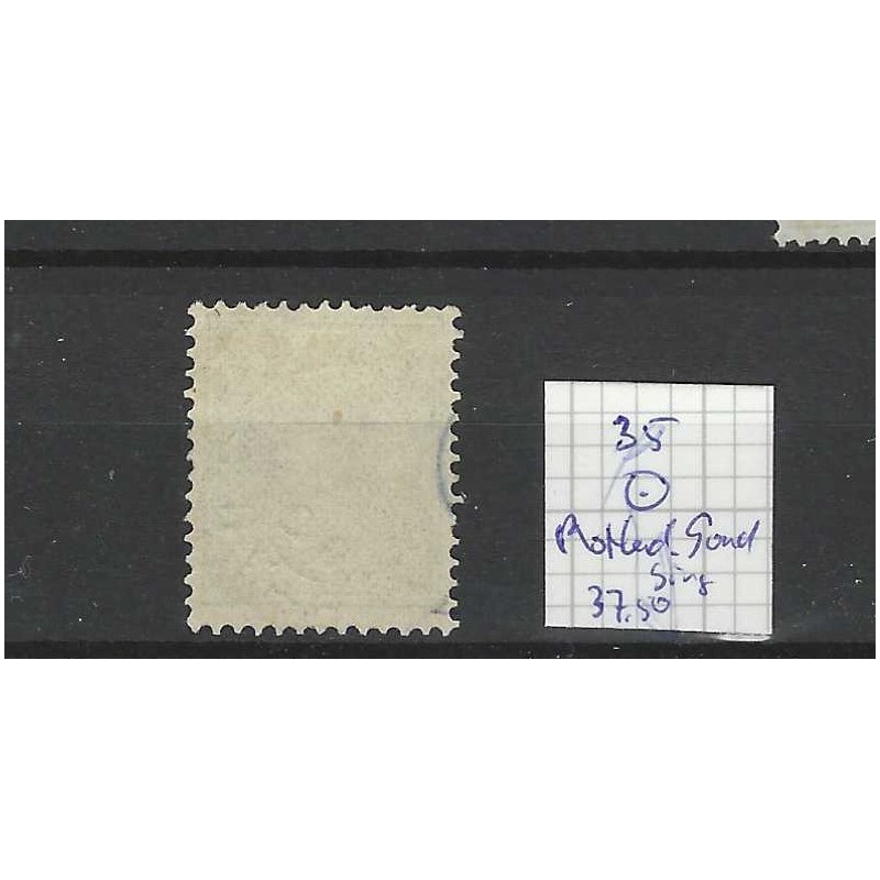 Nederland  35 Wilhelmina "ROTTERD:GOUDSING: 1892" kleinrond VFU/gebr CV 37,50 €