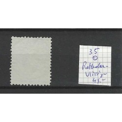 Nederland  35 Wilhelmina "ROTTERDAM-VLISSINGEN1896" kleinrond VFU/gebr CV 46 €