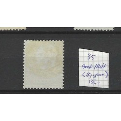Netherlands  35 Wilhelmina "AMST:ROTT:(RIJNSPOOR) 1892" small round cancel VFU/used CV 135 €