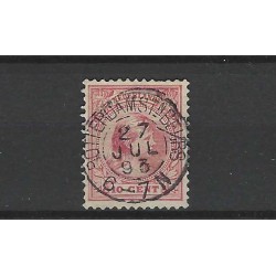 Nederland 37 Wilhelmina "ROTTERDAMSTnBEURS 1893" kleinrond VFU/gebr CV 16 €