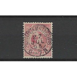 Netherlands 37 Wilhelmina "ROTTERDAMSTnBEURS 1893" small round cancel VFU/used CV 16 €