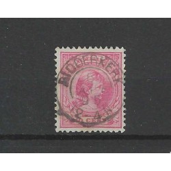 Netherlands 37 Wilhelmina "RIDDERKERK 1895" small round cancel VFU/used CV 10 €