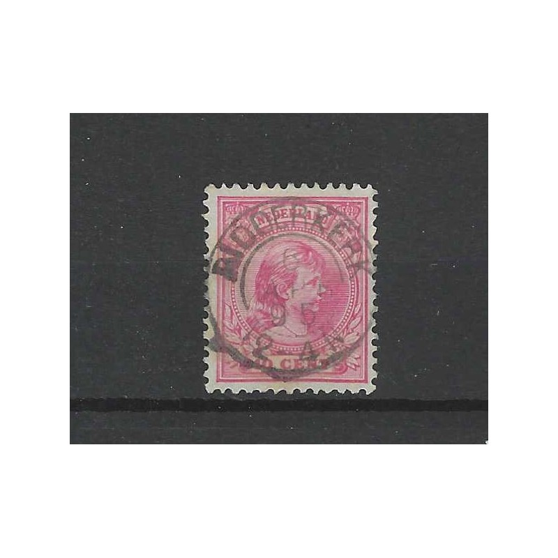 Nederland 37 Wilhelmina "RIDDERKERK 1895" kleinrond VFU/gebr CV 10 €