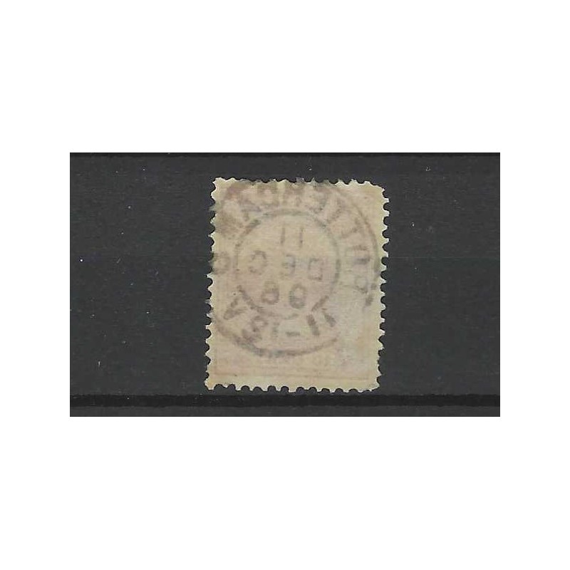 Nederland 37 Wilhelmina "ROTTERDAM-5 1897" kleinrond VFU/gebr CV 30 €