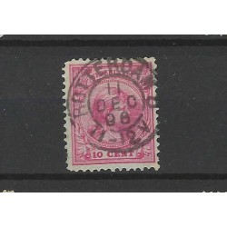 Nederland 37 Wilhelmina "ROTTERDAM-5 1897" kleinrond VFU/gebr CV 30 €