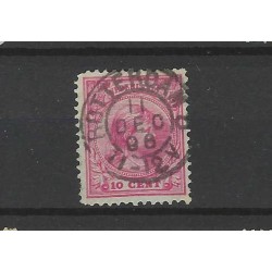 Netherlands 37 Wilhelmina "ROTTERDAM-5 1897" small round cancel VFU/used CV 30 €