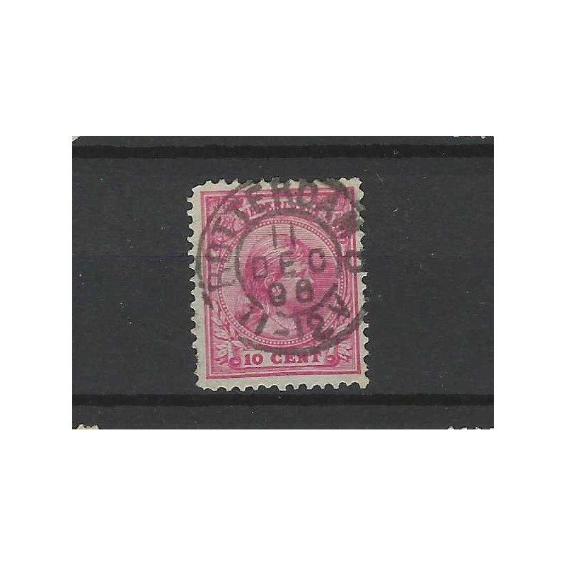 Nederland 37 Wilhelmina "ROTTERDAM-5 1897" kleinrond VFU/gebr CV 30 €