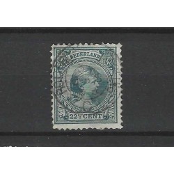 Netherlands 41 Wilhelmina "ROTTERDAM-MAASSLUIS 1899" small round cancel VFU/used CV 90+ €