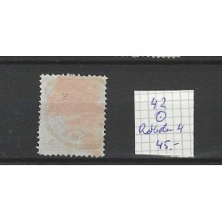 Nederland 42 Wilhelmina "ROTTERDAM-4 1896" kleinrond VFU/gebr CV 50+ €