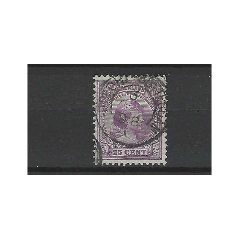 Nederland 42 Wilhelmina "UTRECHT-ROTTERDAM 1898" kleinrond VFU/gebr CV 15+ €