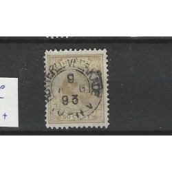Netherlands 43a Wilhelmina "ROTTER:-VEERKADE  1893" small round cancel VFU/used CV 48 €