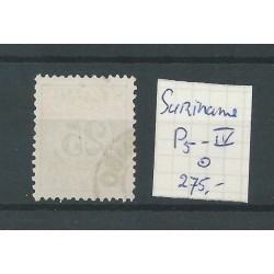 Suriname P5-IV  Postage due 1886   VFU/used  CV 275 €