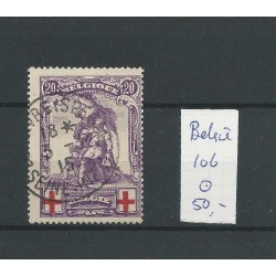 Belgium  106 Red Cross  VFU/used  CV 50 €