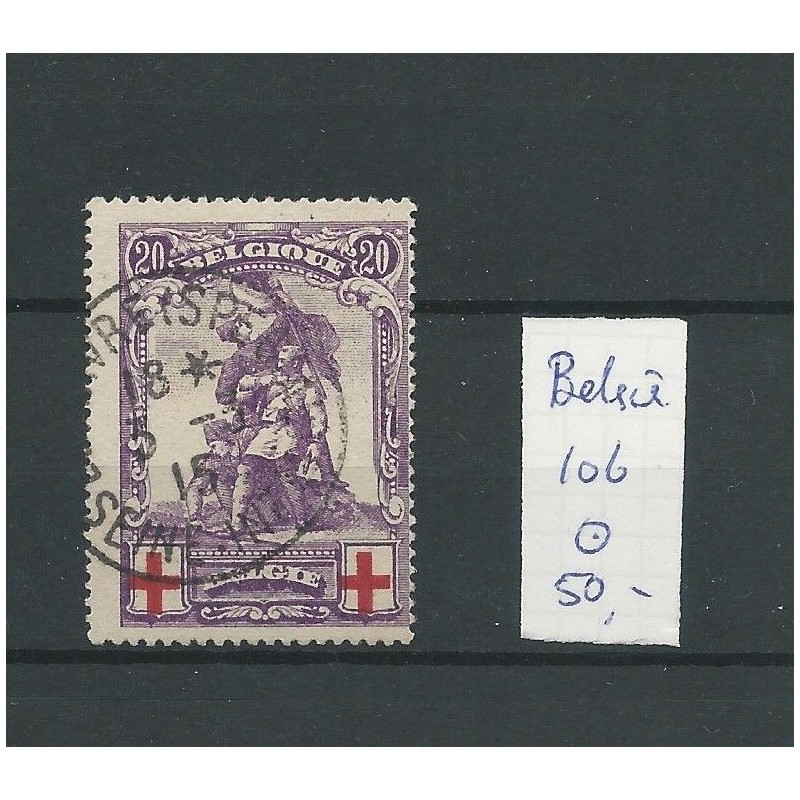 Belgium  106 Red Cross  VFU/used  CV 50 €