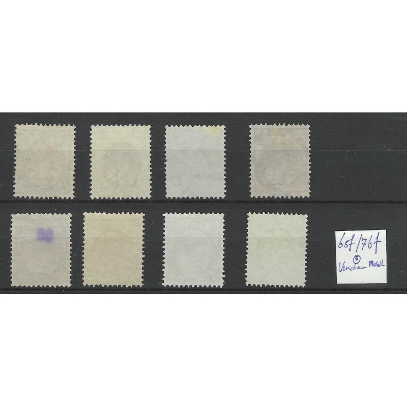 Netherlands 65f/76f Bontkraag "SHIFTED MEDAILION" VFU/used CV 150+ €