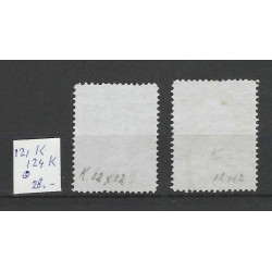 Nederland 121K/124K Wilhelmina 1923 VFU/gebr CV 28 €