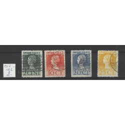 Netherlands 121L-126L Wilhelmina 1923 VFU/used CV 18 €