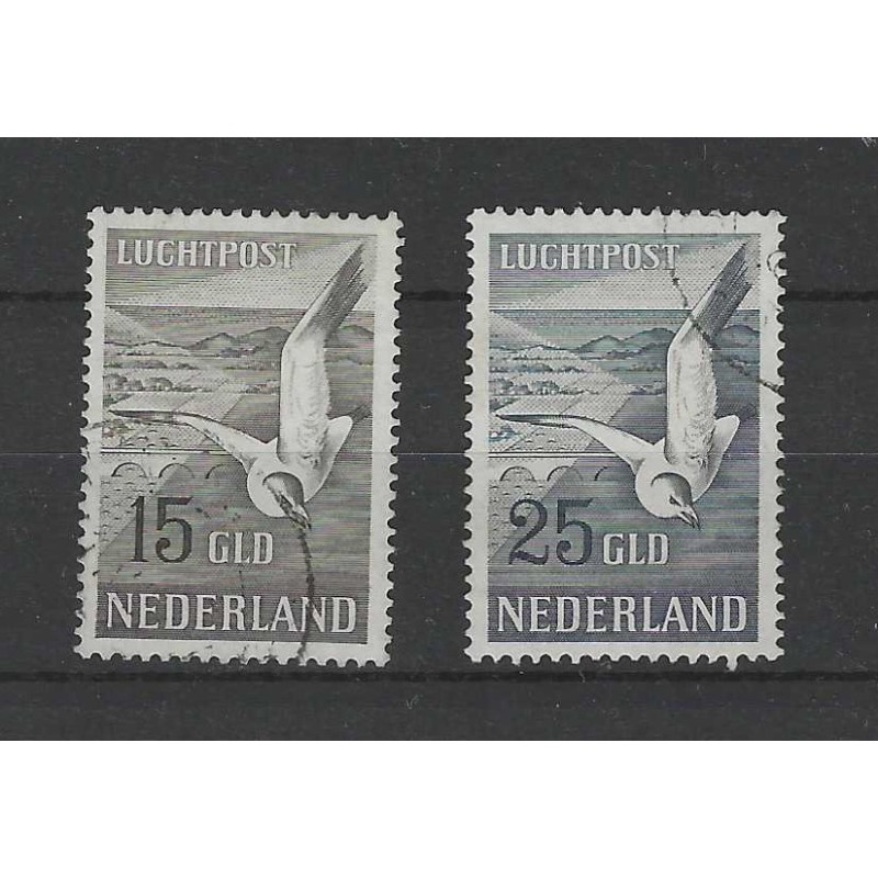 Nederland  LP12-13 Meeuwen Luchtpost VFU/gebr  CV 250 €  Attest!