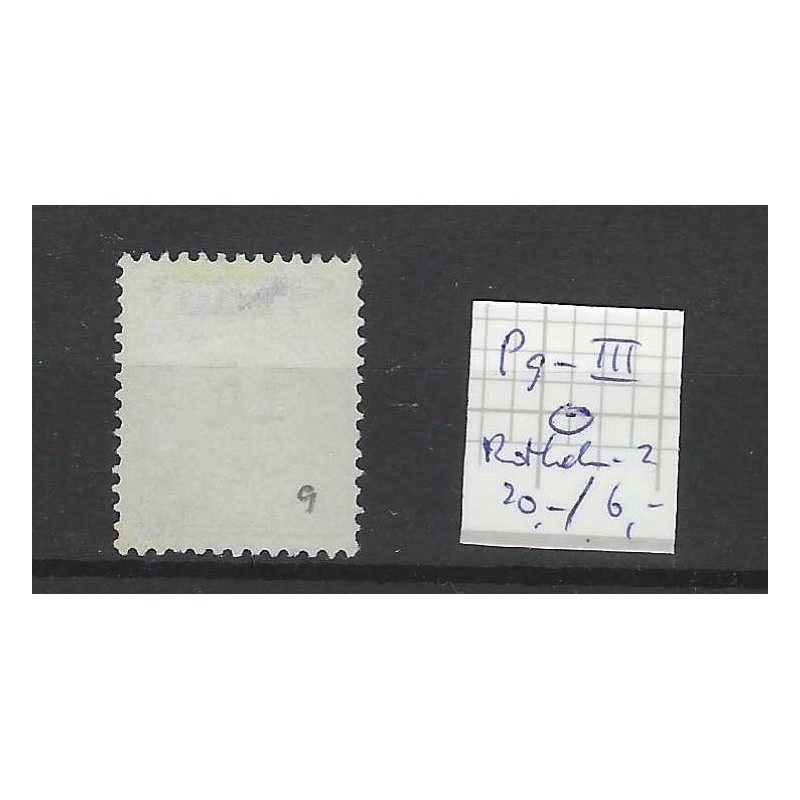 Nederland P9-III  port 1881 "ROTTERDAM-2 1894" kleinrond VFU/gebr CV 26 €