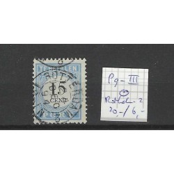 Nederland P9-III  port 1881 "ROTTERDAM-2 1894" kleinrond VFU/gebr CV 26 €